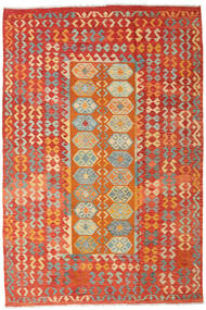  Kelim Afghan Old Style Vloerkleed 201X300 Wol Rood/Oranje Carpetvista