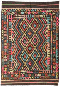 208X300 Alfombra Kilim Afghan Old Style Oriental Marrón/Rojo (Lana, Afganistán) Carpetvista