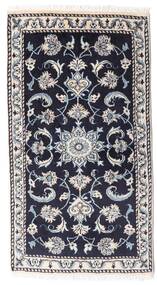  Oriental Nain Rug 69X126 Dark Grey/Grey Wool, Persia/Iran Carpetvista