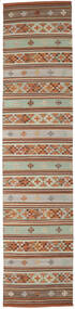 Kelim Anatolian 80X350 Petit Multicolore Couloir Tapis De Laine