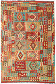 205X308 Kelim Afghan Old Style Vloerkleed Oosters Beige/Oranje (Wol, Afghanistan) Carpetvista