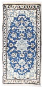 絨毯 ナイン 70X135 ブルー/グレー (ウール, ペルシャ/イラン)