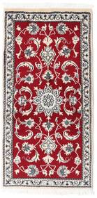  Orientalsk Nain Teppe 70X135 Mørk Rød/Beige (Ull, Persia/Iran)