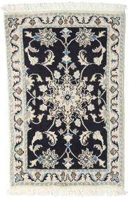 絨毯 ペルシャ ナイン 60X90 ベージュ/ダークグレー (ウール, ペルシャ/イラン)