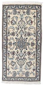 Nain Teppich 70X140 Beige/Grau Wolle, Persien/Iran Carpetvista