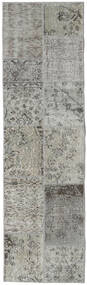 60X200 絨毯 Patchwork - Turkiet モダン 廊下 カーペット グレー/ライトグレー (ウール, トルコ) Carpetvista
