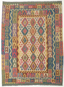 206X281 Kelim Afghan Old Style Teppe Orientalsk Beige/Grå (Ull, Afghanistan) Carpetvista