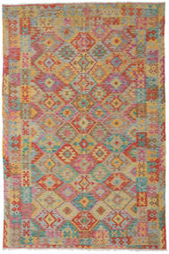 201X305 Kelim Afghan Old Style Tæppe Orientalsk Brun/Grå (Uld, Afghanistan) Carpetvista
