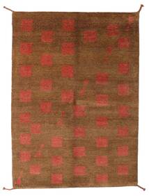 絨毯 ギャッベ インド 140X197 茶色/レッド (ウール, インド)