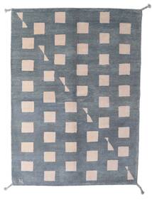 150X206 絨毯 ギャッベ インド モダン グレー/ベージュ (ウール, インド) Carpetvista