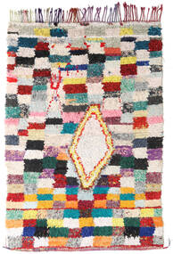  Berber Moroccan - Boucherouite 172X246 Vintage Tapete Lã Bege/Cinzento Carpetvista