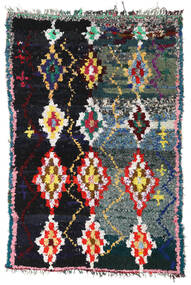 絨毯 Berber Moroccan - Boucherouite 165X250 ダークグレー/グレー ( モロッコ)