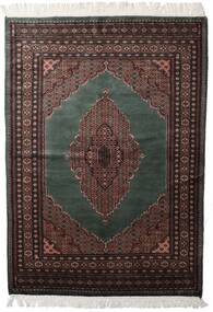 絨毯 パキスタン ブハラ 3Ply 143X200 茶色/ダークグレー (ウール, パキスタン)