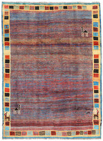 Gabbeh Rustic Teppich 202X276 Rot/Grau Wolle, Persien/Iran Carpetvista