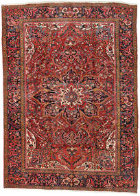  Orientalischer Heriz Teppich 270X376 Rot/Dunkelrot Großer Wolle, Persien/Iran Carpetvista