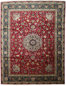 絨毯 ペルシャ タブリーズ 301X403 レッド/茶色 大きな (ウール, ペルシャ/イラン)