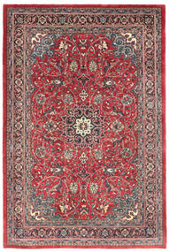 Tapete Oriental Mahal 220X335 Vermelho Escuro/Cinza Escuro (Lã, Pérsia/Irão)