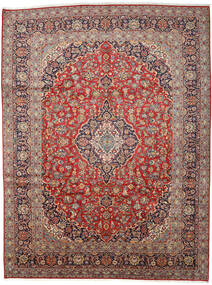  Orientalisk Keshan Matta 300X394 Röd/Beige Stor Ull, Persien/Iran Carpetvista