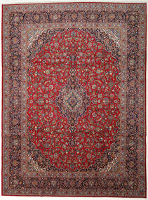 307X413 Keshan Teppich Orientalischer Rot/Dunkelrot Großer (Wolle, Persien/Iran) Carpetvista