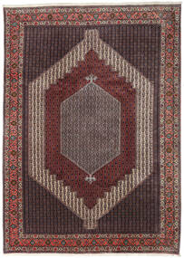  Persischer Senneh Teppich 248X347 Dunkelrot/Rot (Wolle, Persien/Iran)