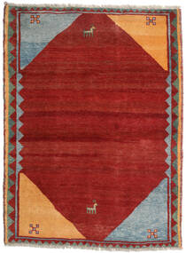 130X174 Tappeto Gabbeh Rustic Moderno Rosso/Grigio (Lana, Persia/Iran) Carpetvista