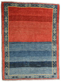  Gabbeh Rustic Tapete 122X162 Persa Lã Vermelho/Azul Pequeno Carpetvista