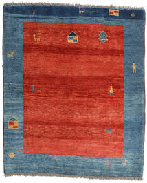  138X166 Gabbeh Rustic Teppich Rot/Blau Persien/Iran Carpetvista