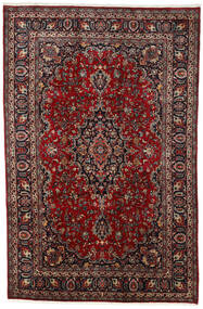 195X297 Tapete Mashad Oriental Vermelho Escuro/Vermelho (Lã, Pérsia/Irão) Carpetvista