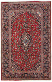 Tapete Kashan 196X307 Vermelho/Vermelho Escuro (Lã, Pérsia/Irão)