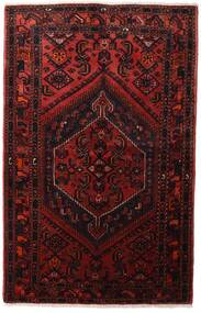  Orientalischer Hamadan Teppich 137X215 Dunkelrot/Rot Wolle, Persien/Iran Carpetvista