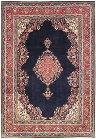  Oriental Sarouk Rug 220X318 Red/Dark Grey Wool, Persia/Iran