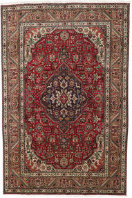  Perzisch Tabriz Vloerkleed 193X290 Rood/Bruin (Wol, Perzië/Iran)