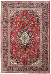 絨毯 カシャン 198X288 レッド/オレンジ (ウール, ペルシャ/イラン)