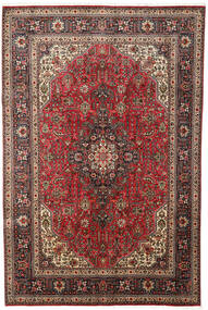 Tabriz Teppe 197X300 Rød/Brun Ull, Persia/Iran Carpetvista
