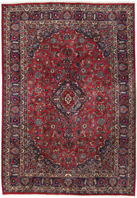  Mashad Rug 200X287 Persian Wool Red/Dark Pink Carpetvista