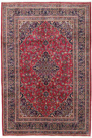  Kashan Szőnyeg 195X290 Perzsa Gyapjúszőnyeg Piros/Sötét Rózsaszín Carpetvista