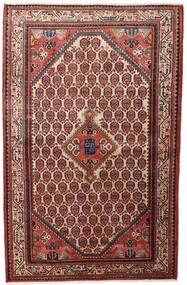 Hamadan Rug 136X215 Red/Dark Red Wool, Persia/Iran Carpetvista