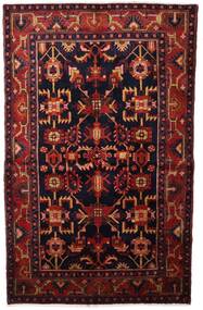  Persischer Hamadan Teppich 132X213 Dunkelrosa/Rot Carpetvista
