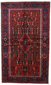 Hamadan Vloerkleed 142X235 Donkerrood/Donker Roze Wol, Perzië/Iran Carpetvista