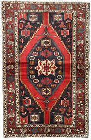 Χαλι Ανατολής Hamadan 140X223 Σκούρο Κόκκινο/Κόκκινα (Μαλλί, Περσικά/Ιρανικά)