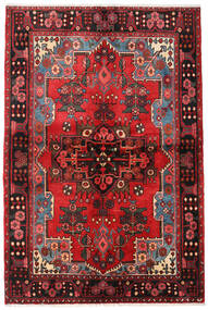  Oosters Nahavand Vloerkleed 133X205 Rood/Bruin Wol, Perzië/Iran Carpetvista