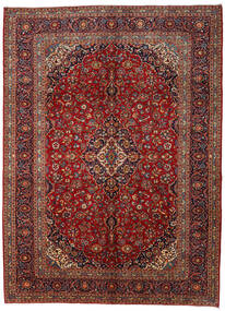 Tapete Persa Kashan 295X406 Vermelho/Vermelho Escuro Grande (Lã, Pérsia/Irão)