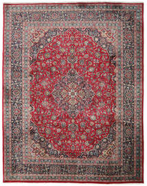 Tapete Persa Mashad 300X382 Vermelho/Cinzento Grande (Lã, Pérsia/Irão)