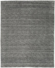  200X250 Einfarbig Handloom Gabba Teppich - Grau Wolle