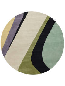 Dynamic Handtufted Ø 200 Mint Green Round Wool Rug