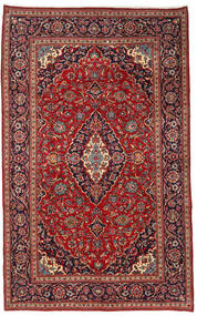  Oriental Keshan Rug 210X340 Red/Dark Pink Wool, Persia/Iran Carpetvista