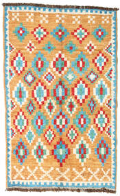 絨毯 Moroccan Berber - Afganistan 92X148 ベージュ/オレンジ (ウール, アフガニスタン)