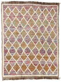  Moroccan Berber - Afghanistan 99X129 ウール 絨毯 ベージュ/茶色 小 Carpetvista