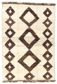 98X141 Moroccan Berber - Afghanistan Rug Modern Beige/Brown (Wool, Afghanistan) Carpetvista