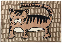 Cool Cat Tapete Infantil 120X180 Pequeno Taupe Castanho/Bege Lã